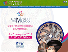 Tablet Screenshot of lasmanosdelmundo.com